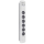 QOLTEC antyprzepięciowa - 6 gniazd, 2x USB, 1.8m, biało-szara - 1122594 - zdjęcie 3